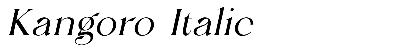 Kangoro Italic